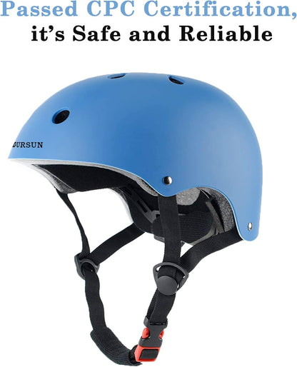 Kids Bike Helmet Ventilation & Adjustable Toddler Helmet for Ages 2-14 Kids Boys Girls Multi-Sport Helmet for Skateboard Roller Skateing Bicycle Scooter blance Bike