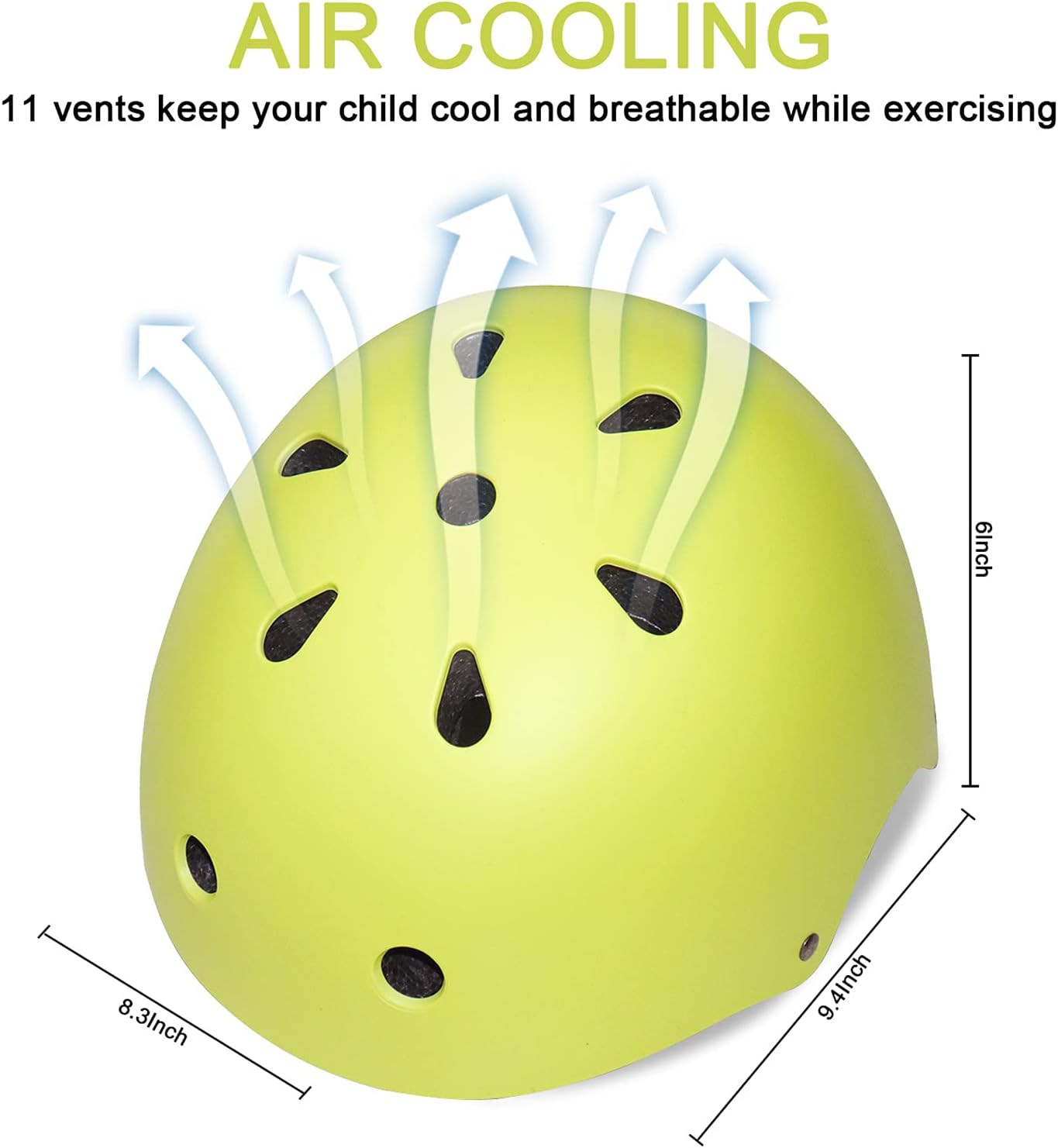 Kids Bike Helmet Ventilation & Adjustable Toddler Helmet for Ages 2-14 Kids Boys Girls Multi-Sport Helmet for Skateboard Roller Skateing Bicycle Scooter blance Bike