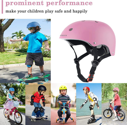 Kids Bike Helmet Ventilation & Adjustable Toddler Helmet for Ages 2-14 Kids Boys Girls Multi-Sport Helmet for Skateboard Roller Skateing Bicycle Scooter blance Bike