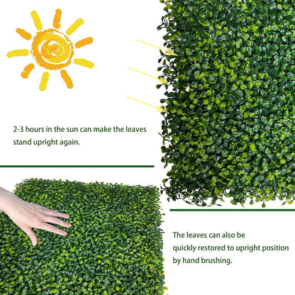 ODTORY Artificial Ivy Privacy Screen Fence Panel, Green 40 X 120 in