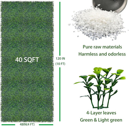 ODTORY Artificial Ivy Privacy Screen Fence Panel, Green 40 X 120 in