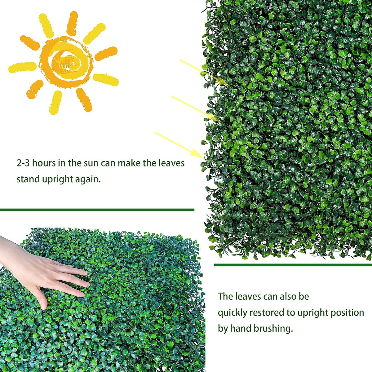 ODTORY Artificial Ivy Privacy Screen Fence Panel, Green 40 X 120 in