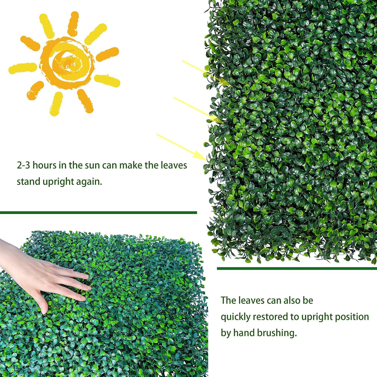 ODTORY Artificial Ivy Privacy Screen Fence Panel, Green 40 X 120 in