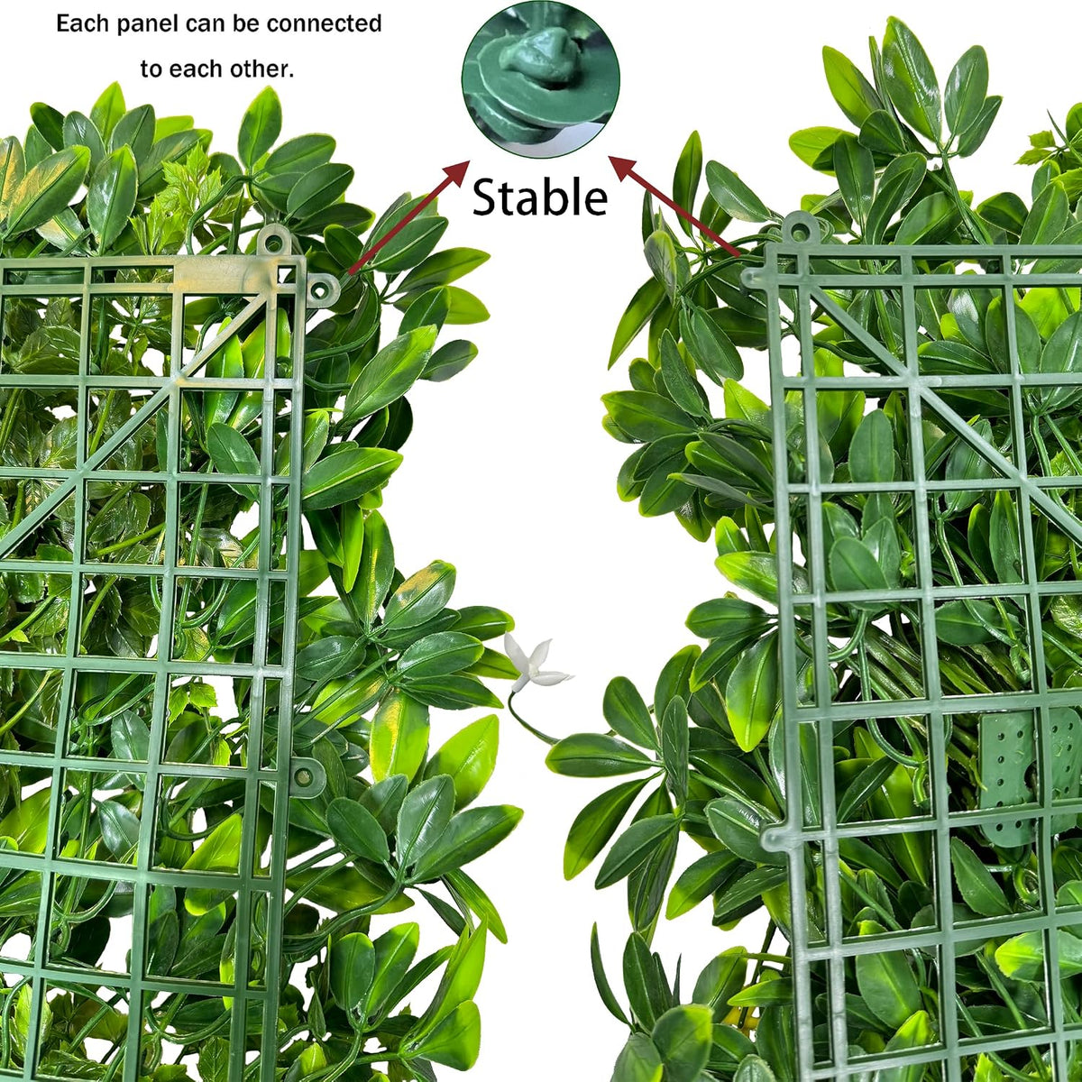 ODTORY Artificial Ivy Privacy Screen Fence Panel, Green 40 X 120 in