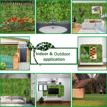 ODTORY Artificial Ivy Privacy Screen Fence Panel, Green 40 X 120 in