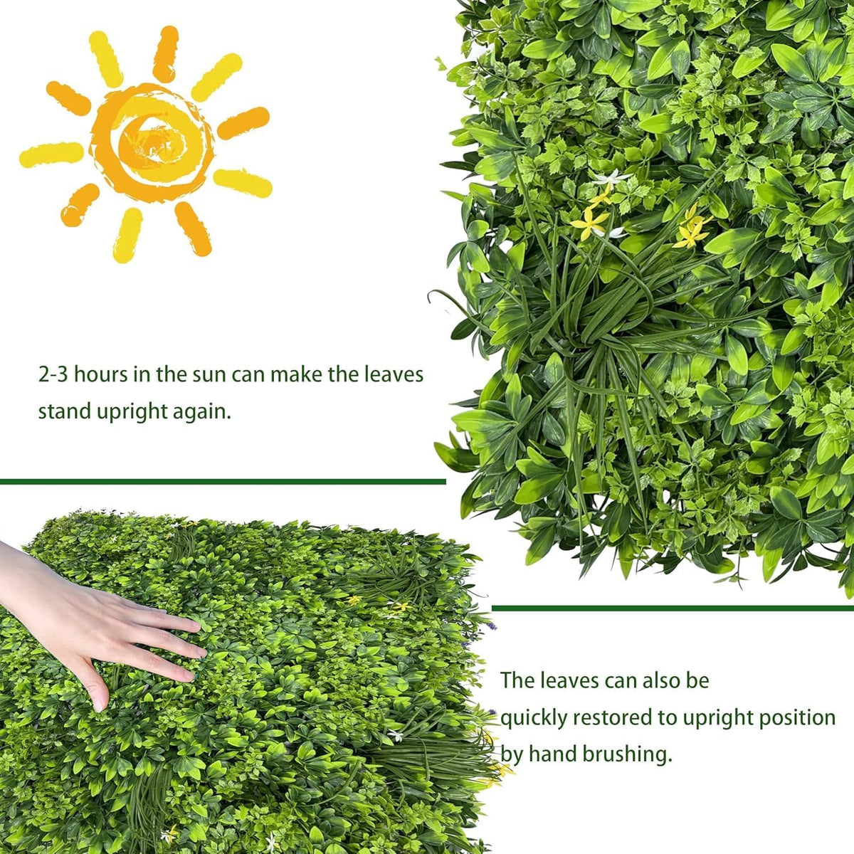 ODTORY Artificial Ivy Privacy Screen Fence Panel, Green 40 X 120 in