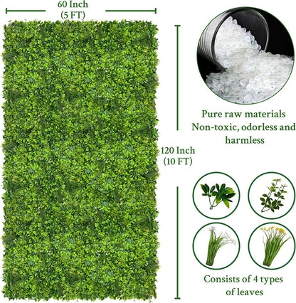 ODTORY Artificial Ivy Privacy Screen Fence Panel, Green 40 X 120 in