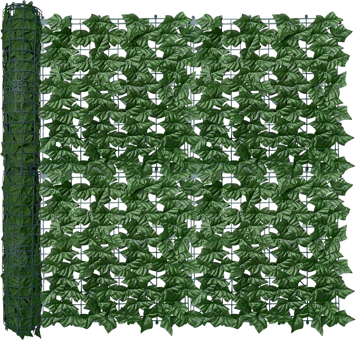 ODTORY Artificial Ivy Privacy Screen Fence Panel, Green 40 X 120 in