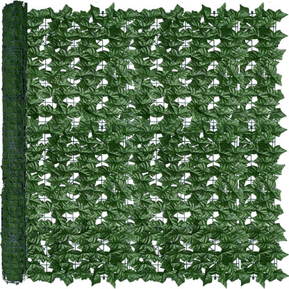 ODTORY Artificial Ivy Privacy Screen Fence Panel, Green 40 X 120 in