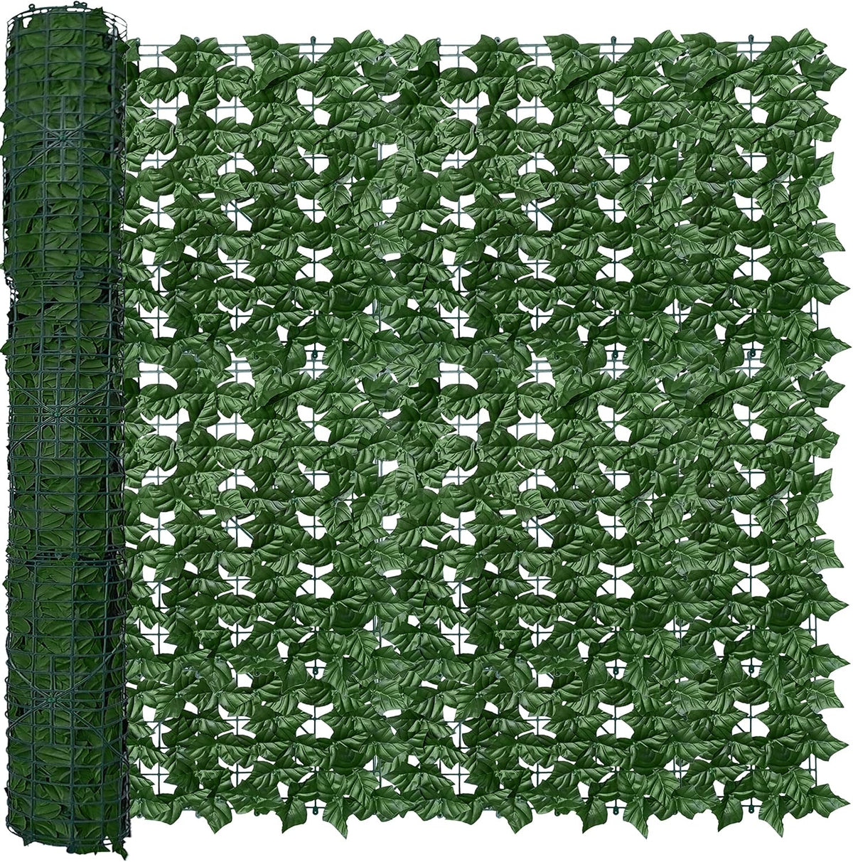 ODTORY Artificial Ivy Privacy Screen Fence Panel, Green 40 X 120 in