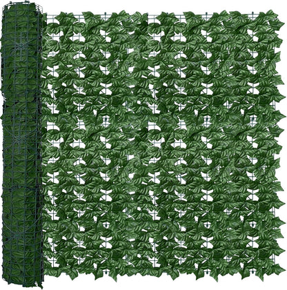 ODTORY Artificial Ivy Privacy Screen Fence Panel, Green 40 X 120 in