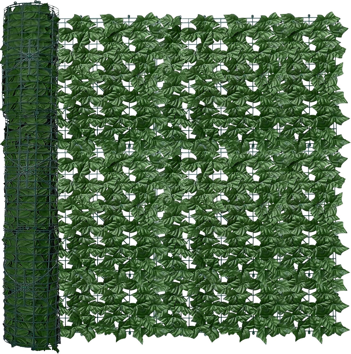 ODTORY Artificial Ivy Privacy Screen Fence Panel, Green 40 X 120 in
