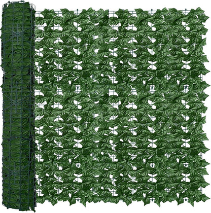 ODTORY Artificial Ivy Privacy Screen Fence Panel, Green 40 X 120 in