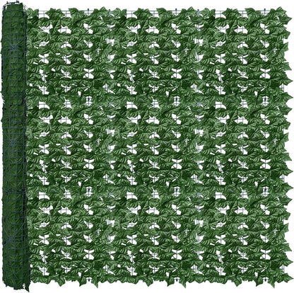 ODTORY Artificial Ivy Privacy Screen Fence Panel, Green 40 X 120 in