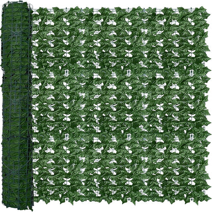 ODTORY Artificial Ivy Privacy Screen Fence Panel, Green 40 X 120 in