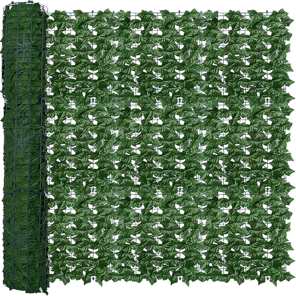 ODTORY Artificial Ivy Privacy Screen Fence Panel, Green 40 X 120 in