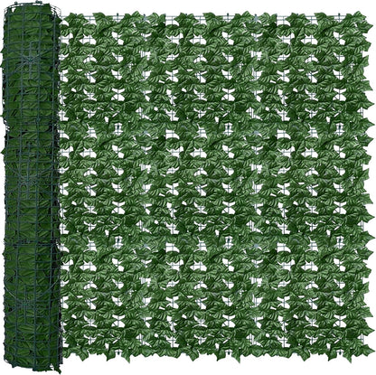 ODTORY Artificial Ivy Privacy Screen Fence Panel, Green 40 X 120 in