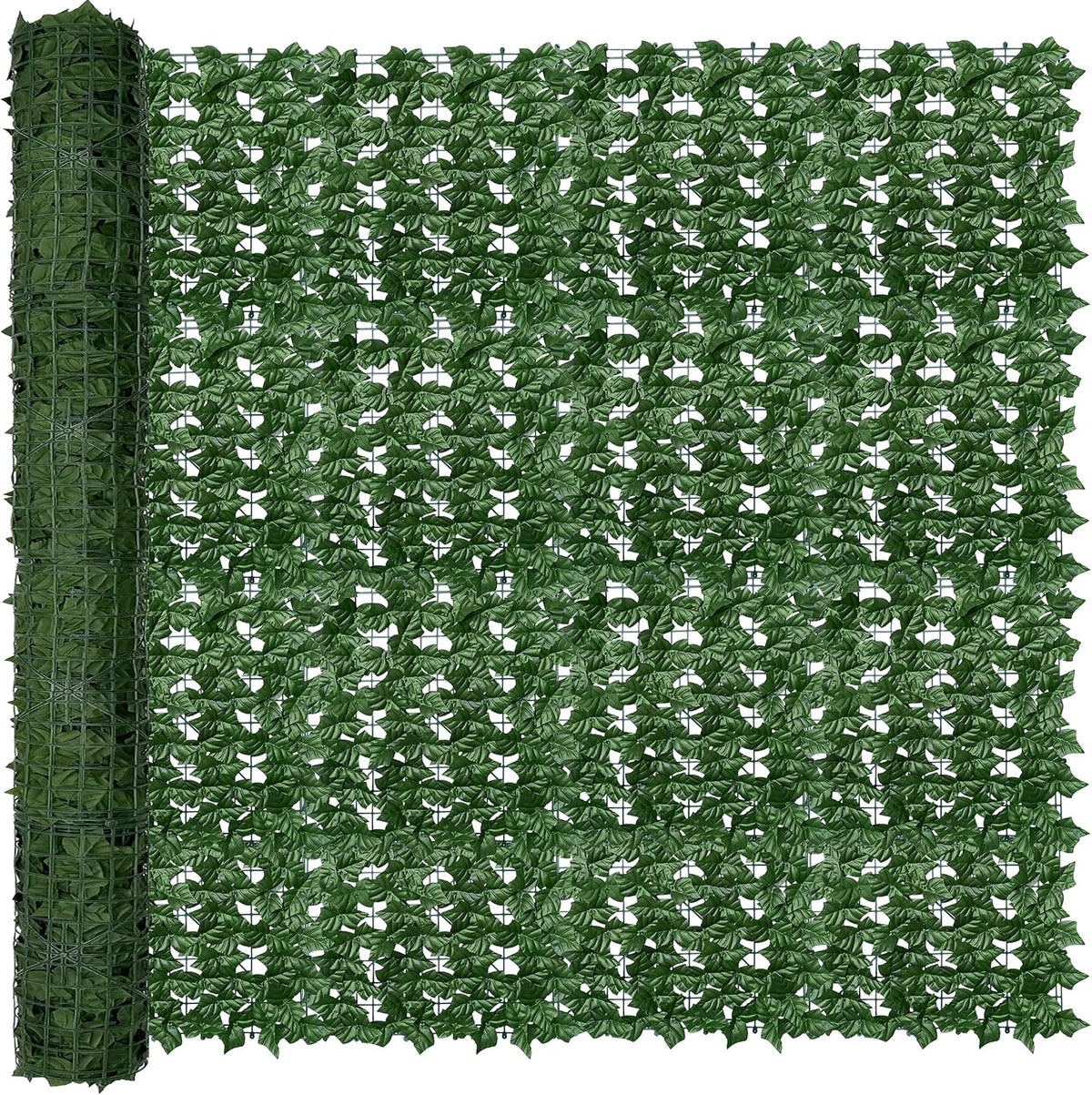 ODTORY Artificial Ivy Privacy Screen Fence Panel, Green 40 X 120 in