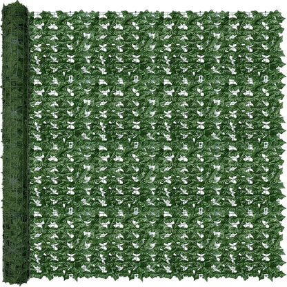ODTORY Artificial Ivy Privacy Screen Fence Panel, Green 40 X 120 in