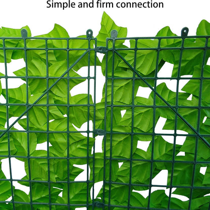 ODTORY Artificial Ivy Privacy Screen Fence Panel, Green 40 X 120 in