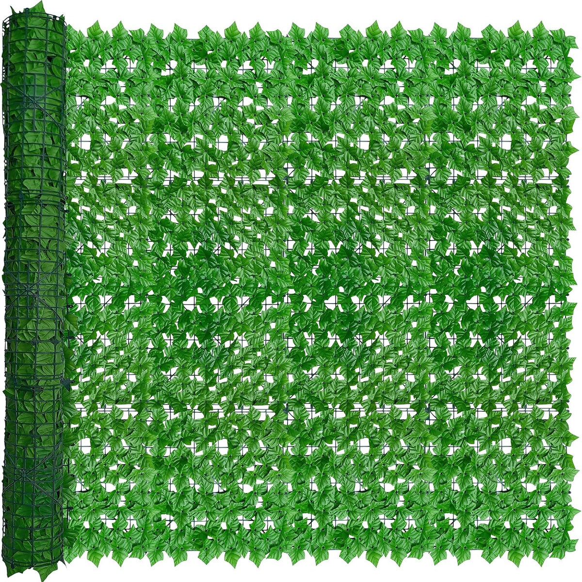 ODTORY Artificial Ivy Privacy Screen Fence Panel, Green 40 X 120 in