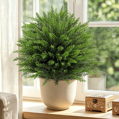 24.9” Artificial Lavender Topiary Ball with Pots