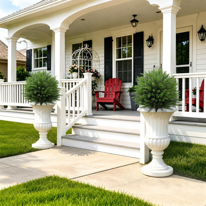 24.9” Artificial Lavender Topiary Ball with Pots