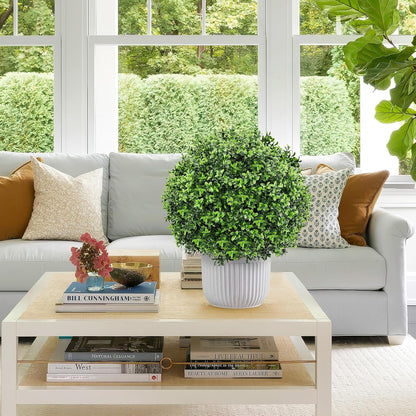 24.9” Artificial Lavender Topiary Ball with Pots