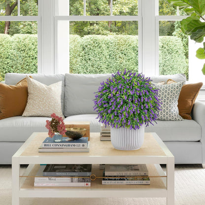 24.9” Artificial Lavender Topiary Ball with Pots