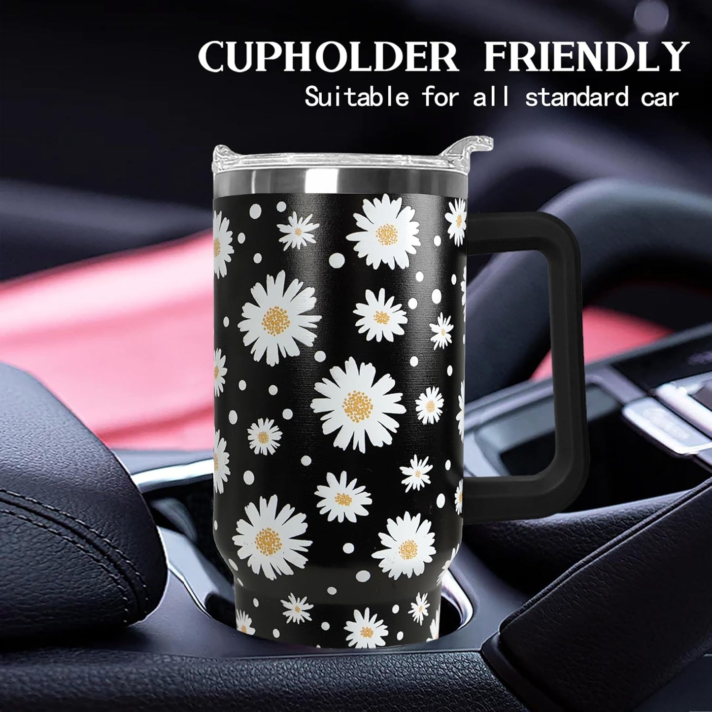 30 oz Stainless Steel Tumbler with lid and Straw,Yellow CoffeeTravel Mug Cup Water Botter, Lemon Gifts for Lemon Lovers - Colors B