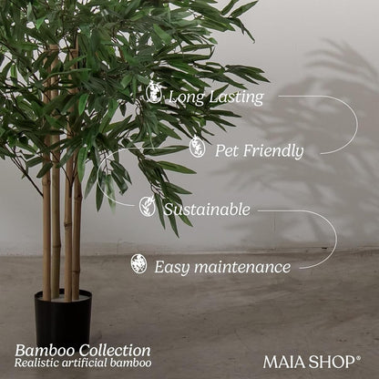 5ft Artificial Bamboo Tree - Indoor Faux Plant