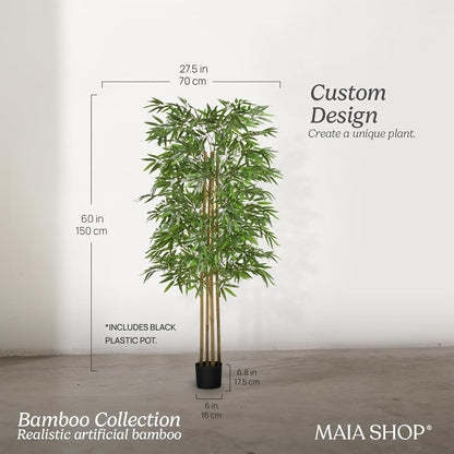5ft Artificial Bamboo Tree - Indoor Faux Plant