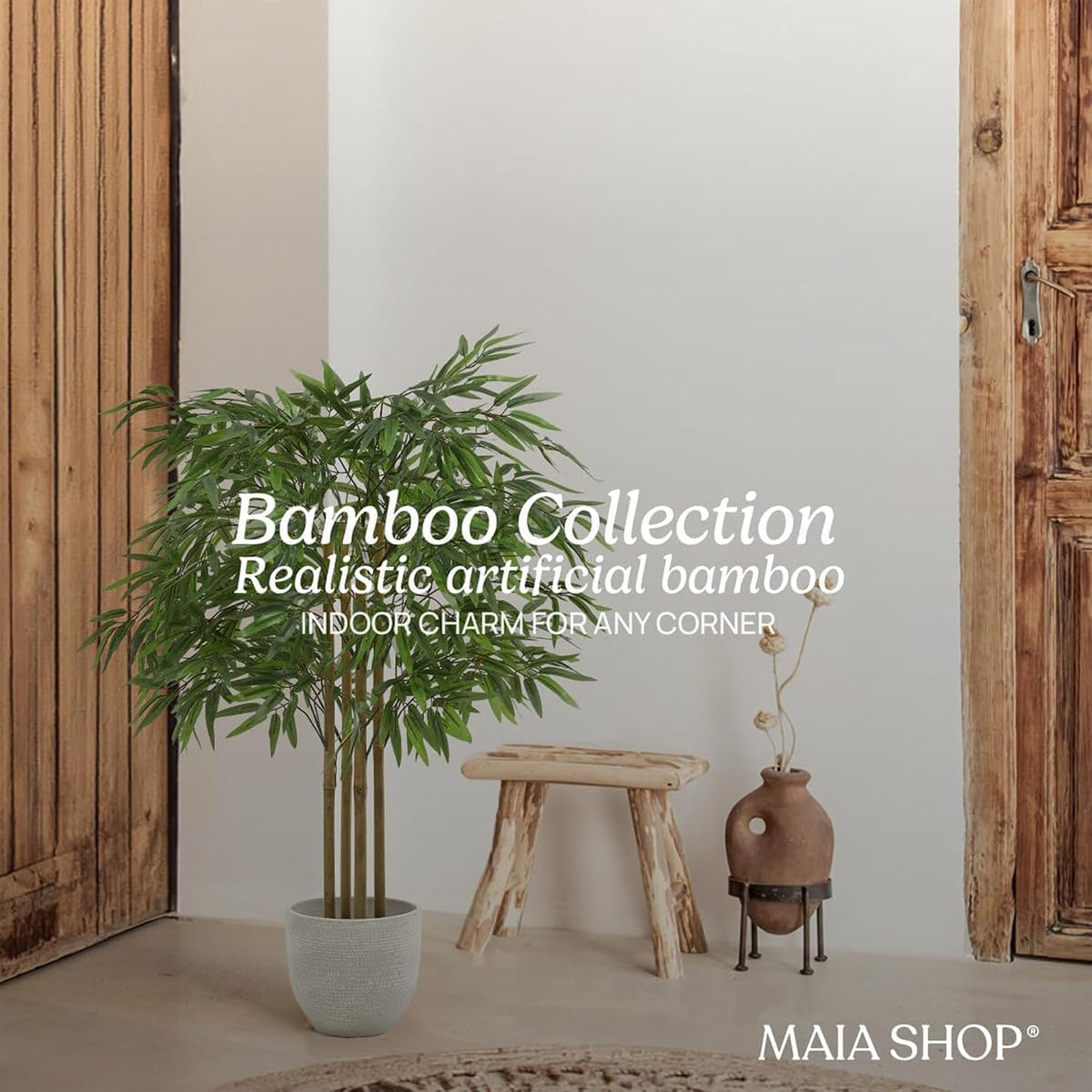 5ft Artificial Bamboo Tree - Indoor Faux Plant