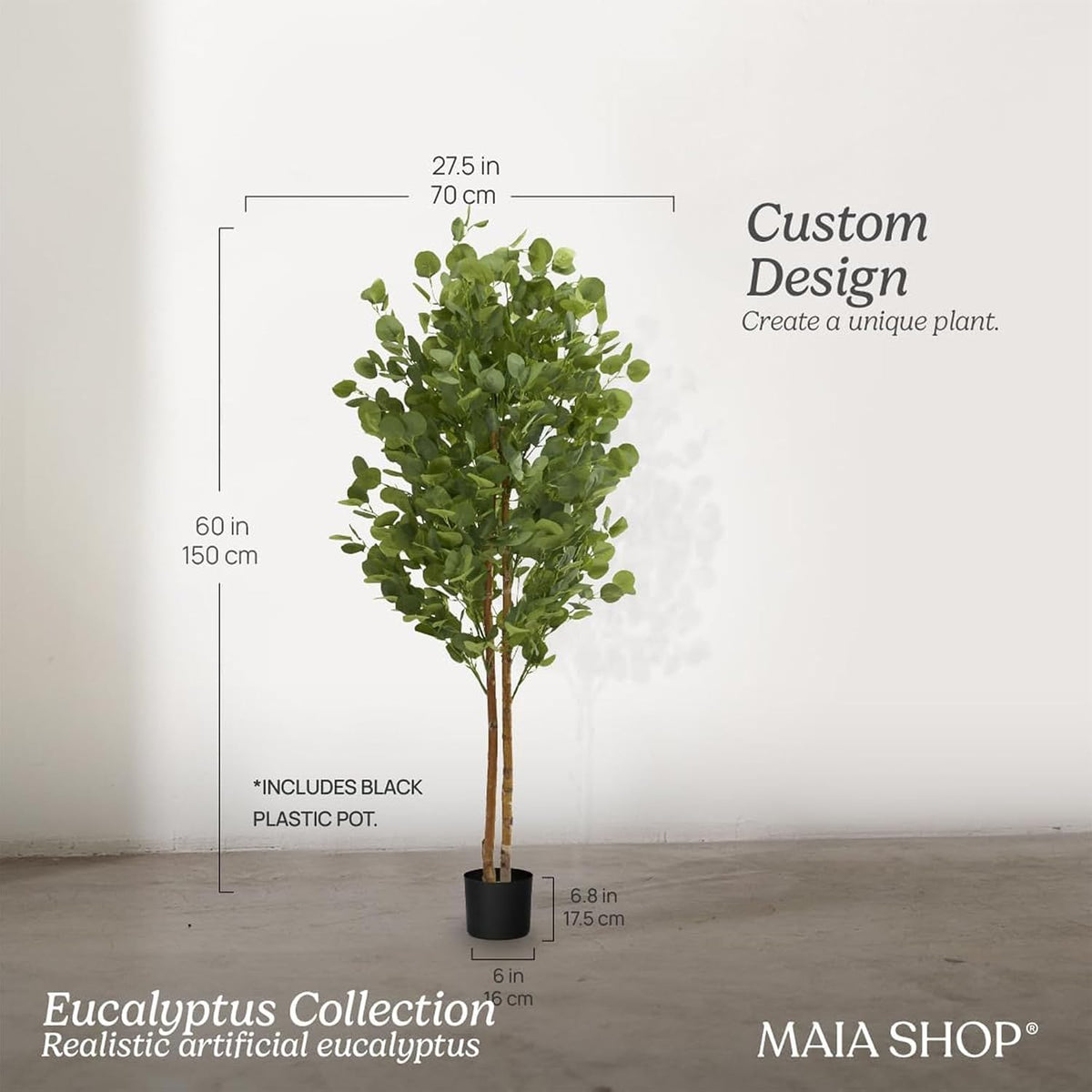 5ft Artificial Bamboo Tree - Indoor Faux Plant