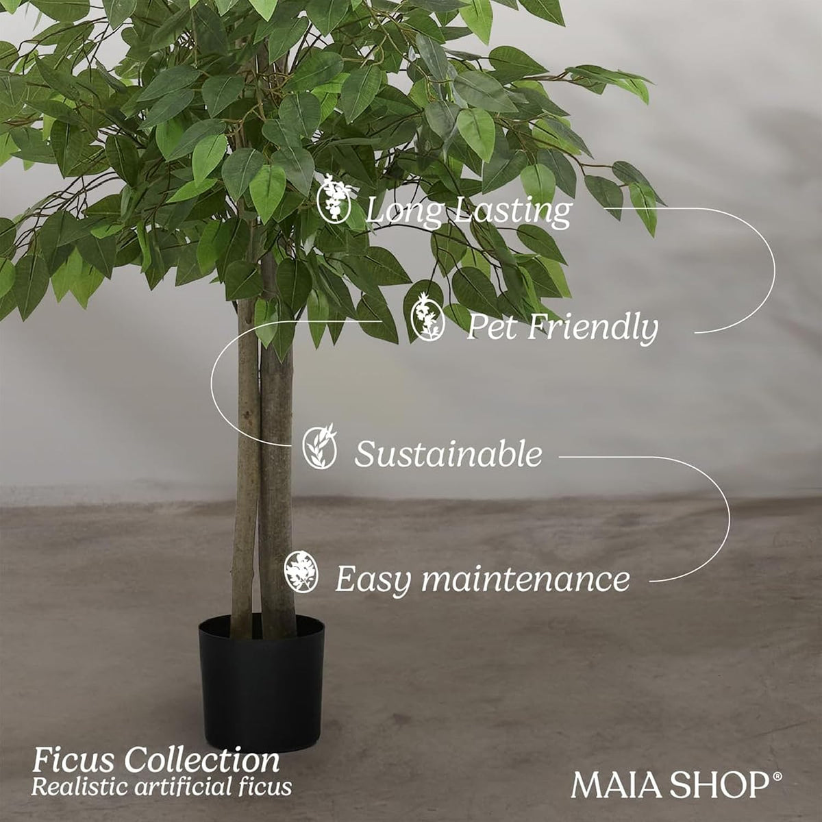 5ft Artificial Bamboo Tree - Indoor Faux Plant