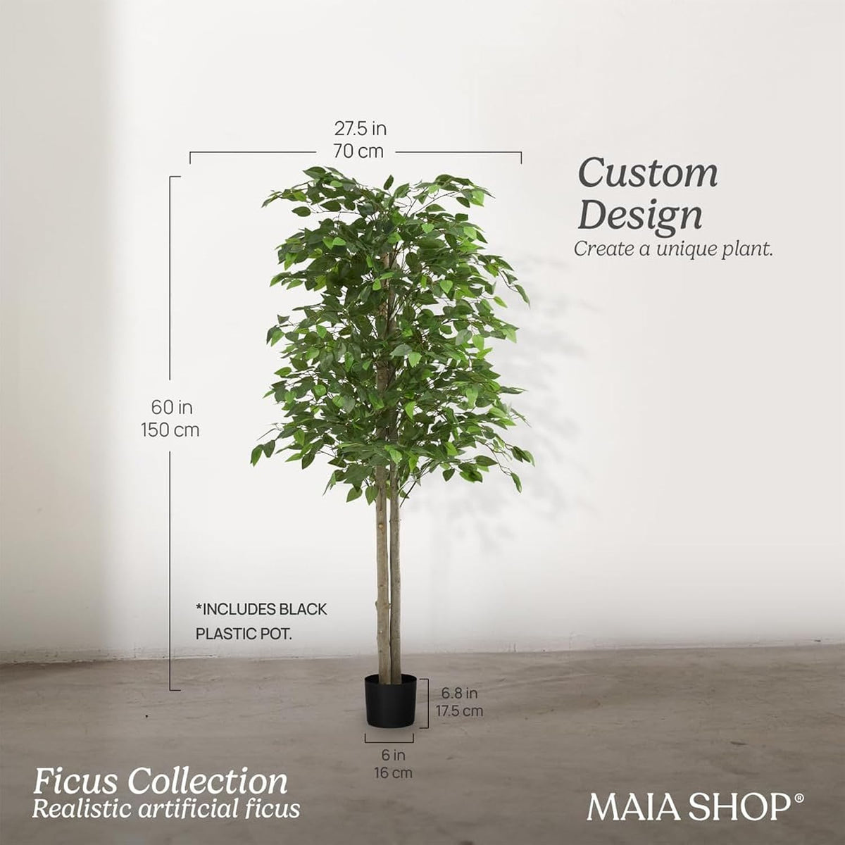 5ft Artificial Bamboo Tree - Indoor Faux Plant