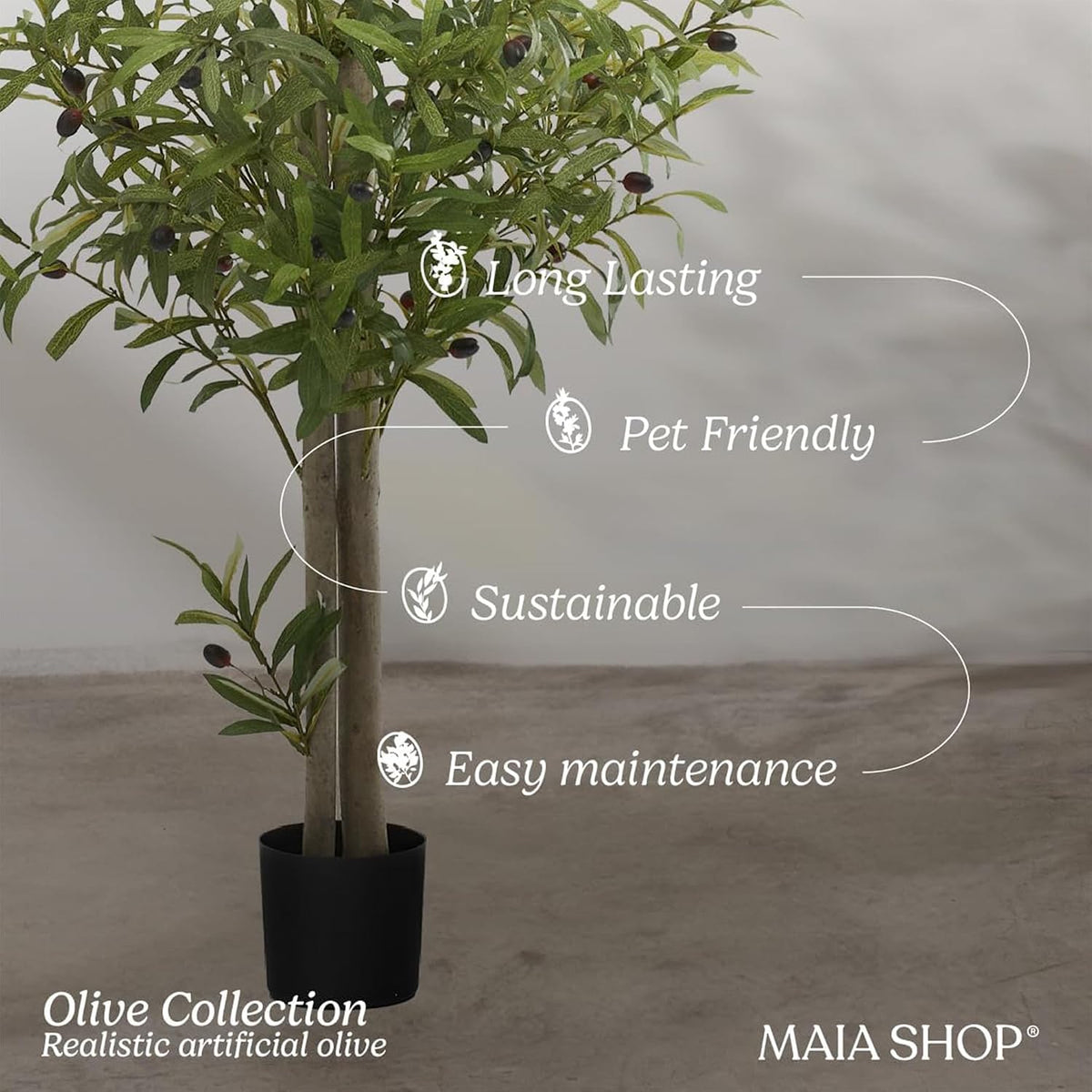 5ft Artificial Bamboo Tree - Indoor Faux Plant