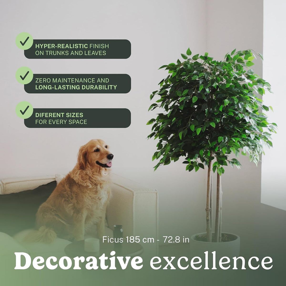5ft Artificial Bamboo Tree - Indoor Faux Plant