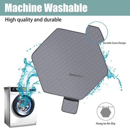 47' Hexagon Washable Guinea Pig Playpen Mat Leakproof Anti-Slip