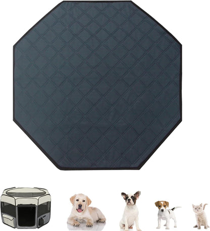 47' Hexagon Washable Guinea Pig Playpen Mat Leakproof Anti-Slip