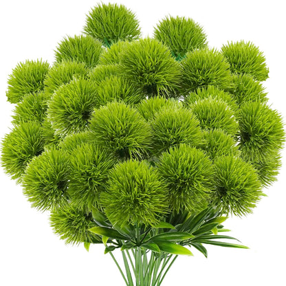 Dandelion Artificial Flowers, Artificial Flowers for Decoration Fake Plants Bouquet Plastic Flowers for Home Decoration Wedding Decor Flower Arrangment Green