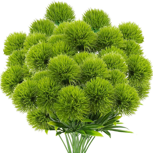 Dandelion Artificial Flowers, Artificial Flowers for Decoration Fake Plants Bouquet Plastic Flowers for Home Decoration Wedding Decor Flower Arrangment Green