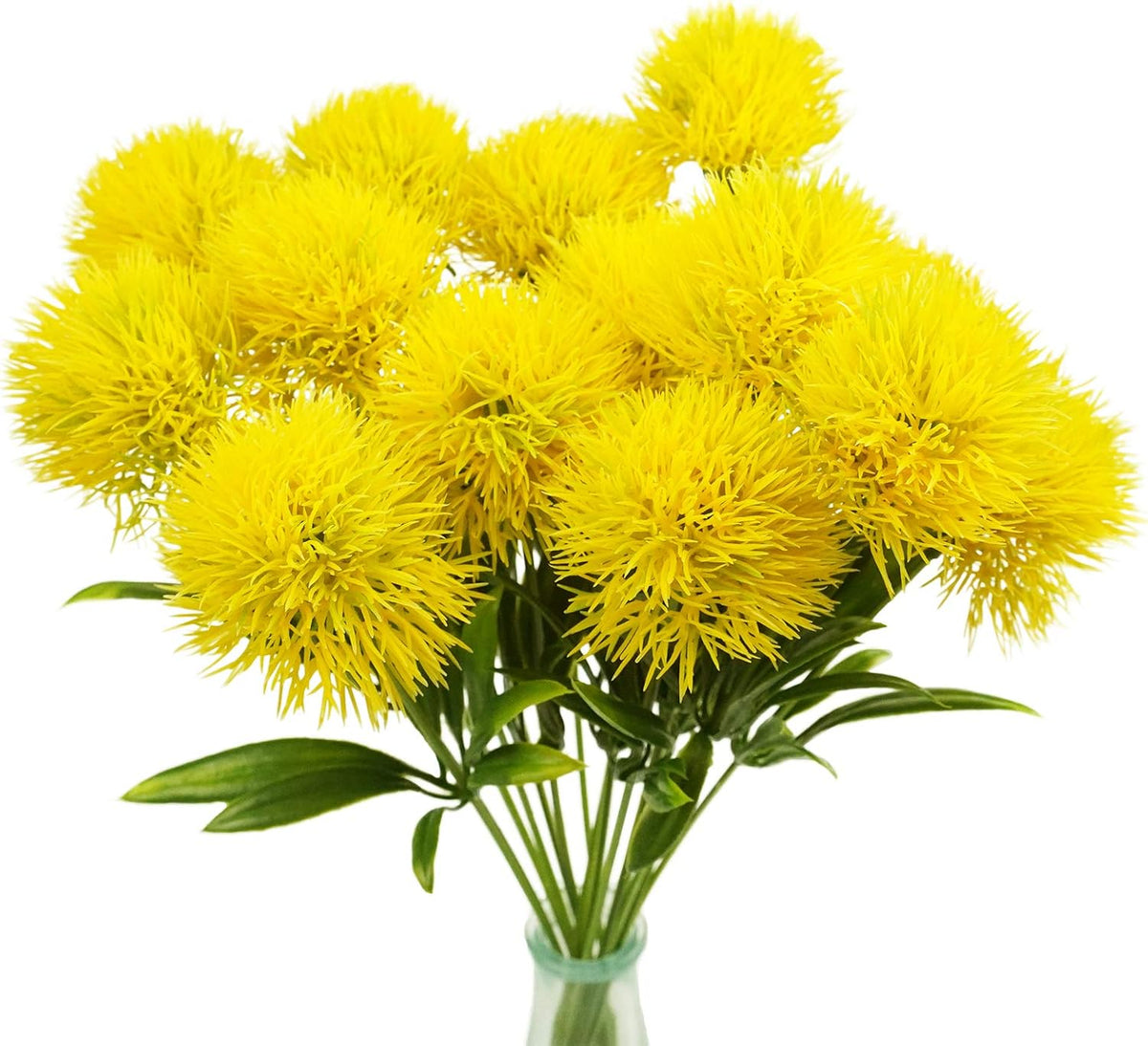 Dandelion Artificial Flowers, Artificial Flowers for Decoration Fake Plants Bouquet Plastic Flowers for Home Decoration Wedding Decor Flower Arrangment Green