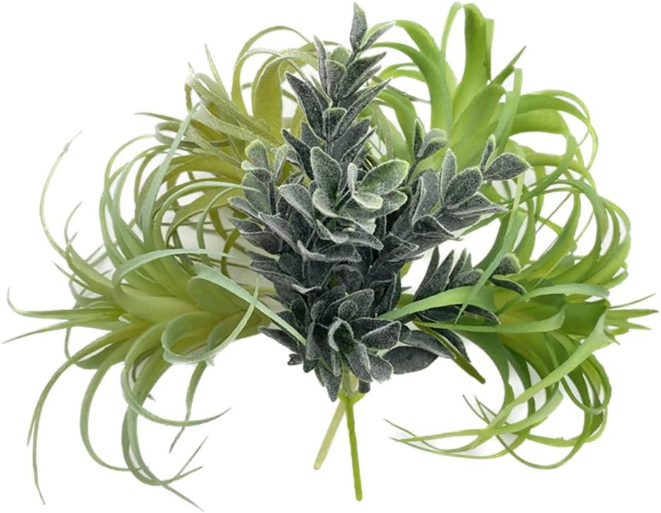 POANTA 5 Pack Assorted Artificial Succulents Air Plants Set Unpotted Realistic Greenery Plants Home Garden Decoration
