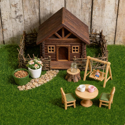 4Pcs 6x6 Inch Fake Grass for Crafts, Miniature Artificial Grass | Premium, Realistic, Soft, Easy to Cut & Shape, Small Artificial Turf for Mini Fairy Garden, Diorama