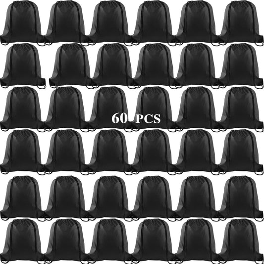 25Pcs Yellow Drawstring Bags - String Backpacks for Gym, Sport, Traveling