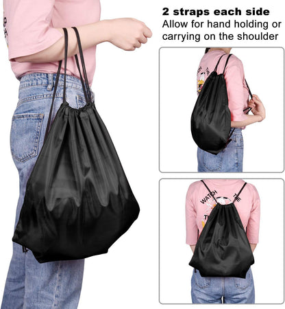25Pcs Yellow Drawstring Bags - String Backpacks for Gym, Sport, Traveling