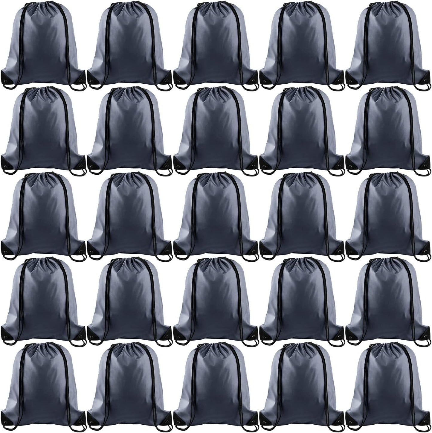 25Pcs Yellow Drawstring Bags - String Backpacks for Gym, Sport, Traveling