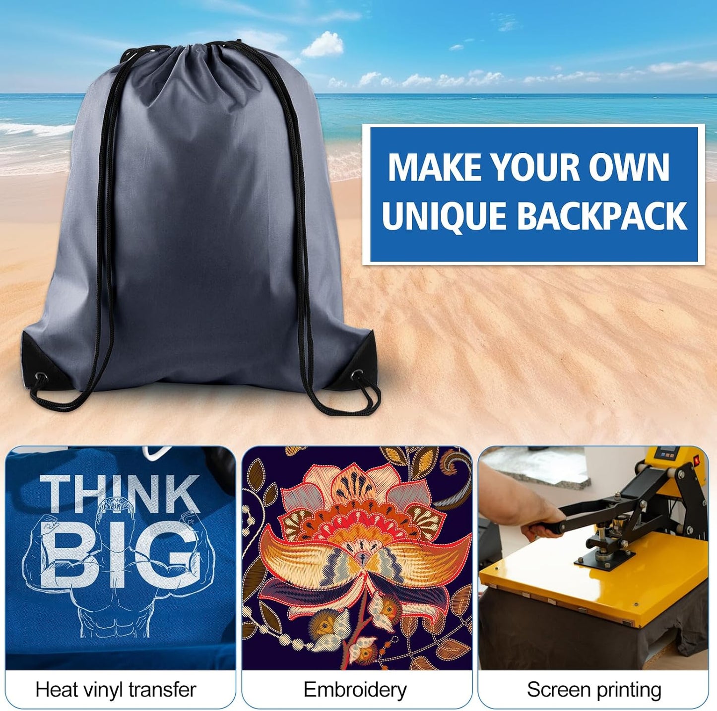 25Pcs Yellow Drawstring Bags - String Backpacks for Gym, Sport, Traveling