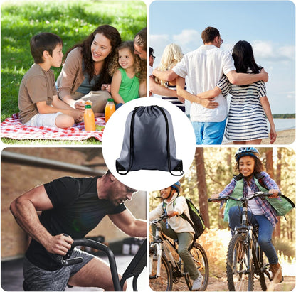 25Pcs Yellow Drawstring Bags - String Backpacks for Gym, Sport, Traveling